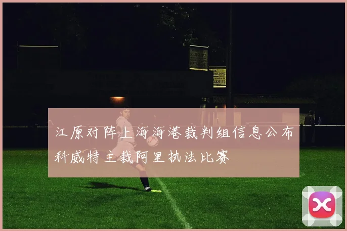 江原对阵上海海港裁判组信息公布科威特主裁阿里执法比赛
